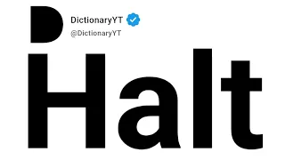 Halt Synonyms Thesaurus Similar Words