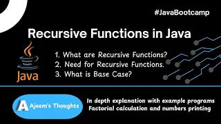 Recursive Functions in Java The ULTIMATE Deep Dive Tutorial Must Know In-depth explanation