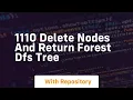 1110 delete nodes and return forest dfs tree