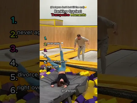 Ranking The Craziest Trampoline Moments 😭