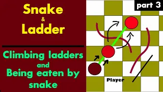 SNAKE AND LADDER USING JAVASCRIPT SNAKES EATING AND LADDERS WORKING PART 3
