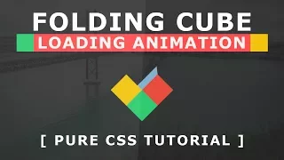 Folding Cube Animation Effects - Html CSS Loading Page Animation Tutorial