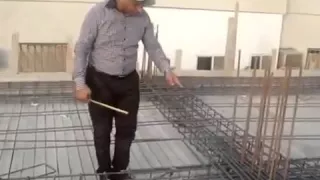 الحديد المكسح في الكمرات الجسور المستمرة والمنتهية دندنها