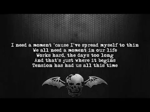 Download MP3 Avenged Sevenfold - Tension [Lyrics on screen] [Full HD]