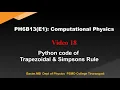 CP18 Simpson Trapezoidal python code