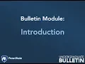 Bulletin Module - Introduction