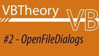 OpenFileDialog Basics - VB