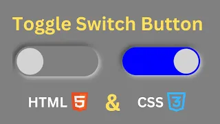 create SIMPLE Toggle Switch Button Using HTML and CSS - No Javascript