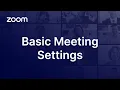 How to Change Zoom Meeting Settings