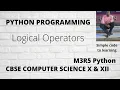 Python Logical Operators Hindi
