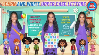 Learn And Write Uppercase Letters Phonics Colors Learning With Ms Houston Kid Songs 