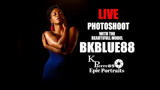 live photoshoot with model bkblue