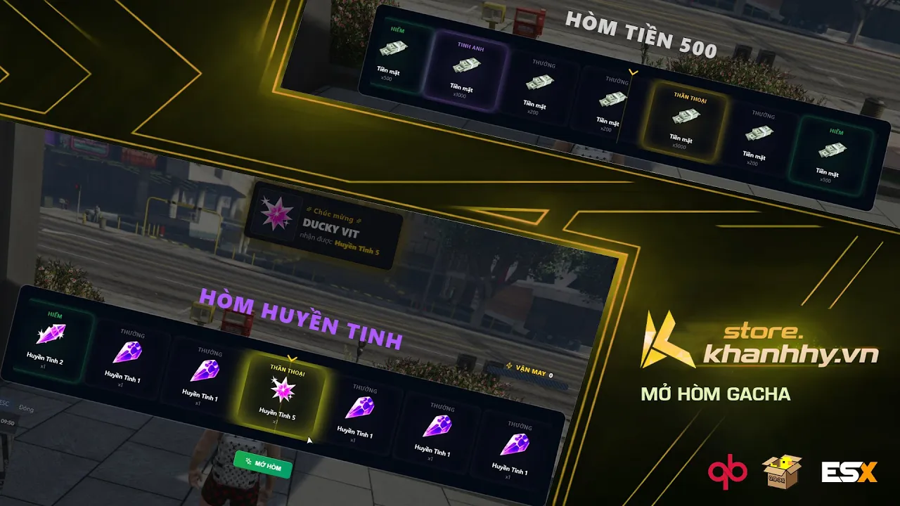 khanhhy · Hệ Thống Mở Hòm Gacha (CS:GO Style) ESCROW