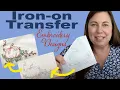 How to use iron-on transfers for embroidery