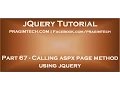 Calling aspx page method using jquery