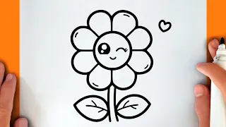 How to draw a CUTE FLOWER