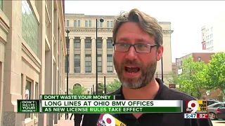 Long lines at Ohio BMV offices