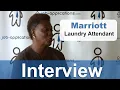 Marriott Interview - Laundry Attendant