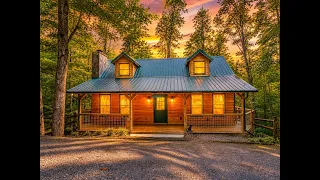 Smoky Cabins presents Hushpuppy Hideaway a 3 bath cabin with hot tub fire table more