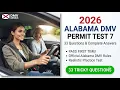 2026 Alabama DMV Permit Test 7 33 Questions and Complete Answers