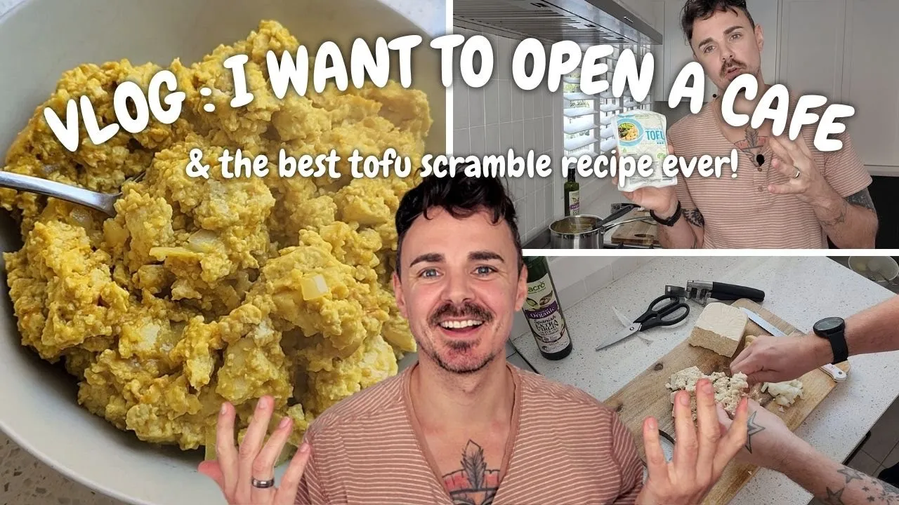 Vlog: The Best Tofu Scramble & A VEGAN CAFE!?