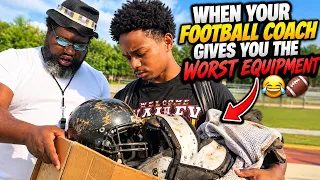 When Your Football Coach Gives You the Worst Equipment ππ