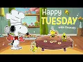 Cooking Into a Happy Thursday Morning with Snoopy Feel-Good Jazz Playlist for a Brighter Day