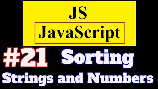 JavaScript Tutorial in Hindi Sorting Strings and Numbers in JavaScript