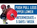 Push Pull Legs Upper Lower Split Full PPLUL Program Intermediate