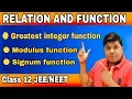 Relations functions class 12 Modulus function Greatest integer function Signum function