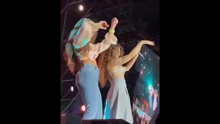 ميريام فارس ترقص مع معجبه من حفله الاردن 