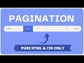 How to create pagination using html css Pagination ui design using html and css CSS pagination