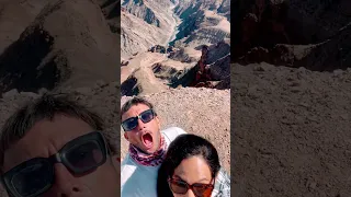 Fish River Canyon, Namibia!!! New video is up! 🚙🙏🏼💜 #overlanding #namibia #africa #vanlife