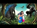 Download Lagu Dragon, Godzilla \u0026 King Kong for Kids | Adventure Toy Stories | Atrin \u0026 Soren's Epic Giants Journey
