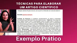 Técnicas para elaborar um Artigo Científico [ Exemplo Prático ]