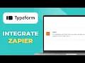 How To Integrate Zapier With Typeform