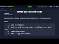 Python Quiz Python Basics Python MCQs Python For Beginners