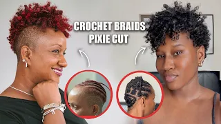 PIXIE CUT CROCHET BRAIDS NEW METHOD LASTS FOREVER