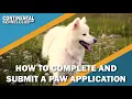 How to Complete and Submit a PAW Application