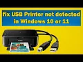 How to fix USB Printer not detected in Windows 10 or 11