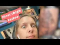 Come with me to get a thigh tattoo