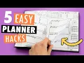 5 DIY PLANNER IDEAS - How to Organize Decorate Customize Your Planner