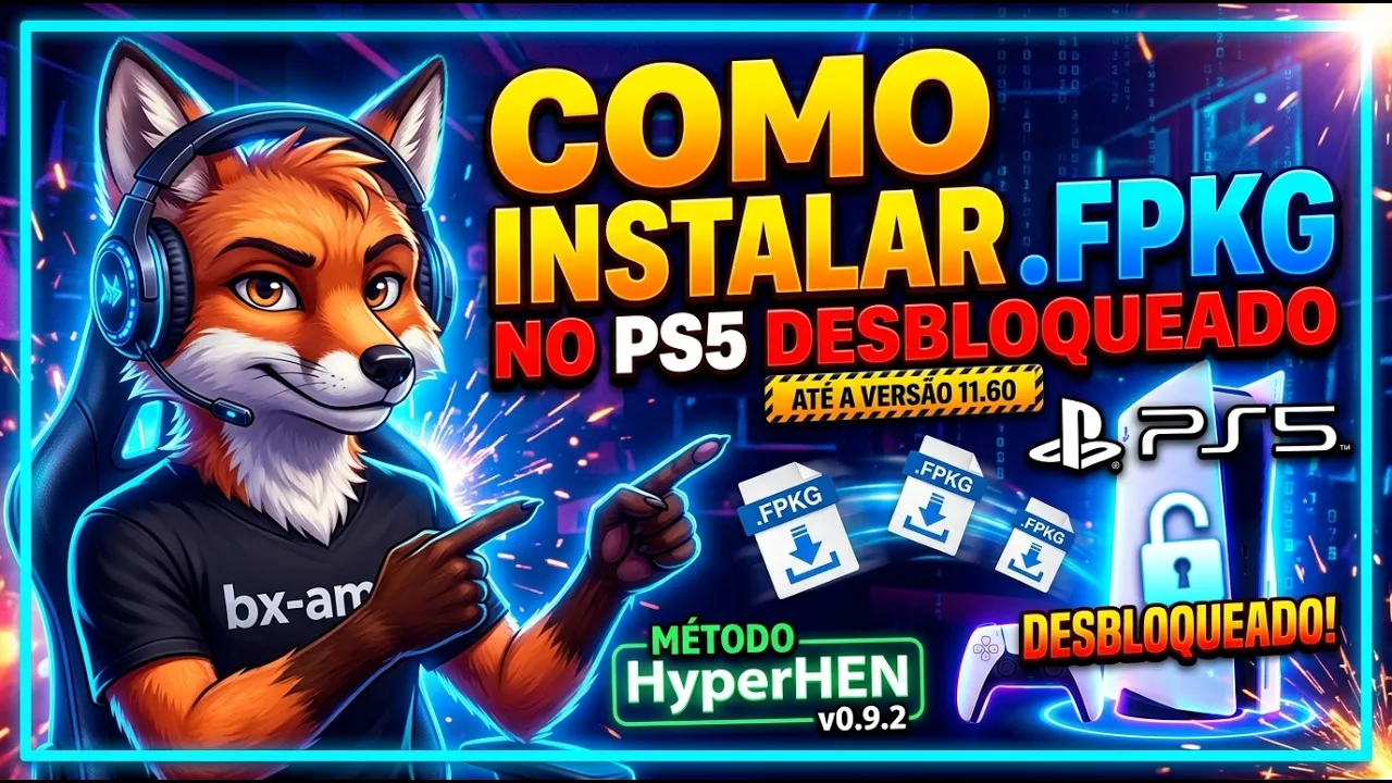 COMO INSTALAR FPKG NO PS5 ATÉ 11.60 COM HYPERHEN V0.9.2