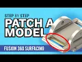 Turn Surface Body into Solid Body Patch Workspace - Learn Autodesk Fusion 360 in 30 Days Day
