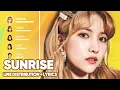 Download Lagu GFRIEND - Sunrise (Line Distribution + Lyrics Color Coded) PATREON REQUESTED