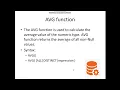 15 Aggregate function