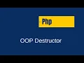 PHP OOP Destructor