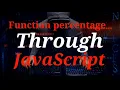 Function percentage by javascript 20