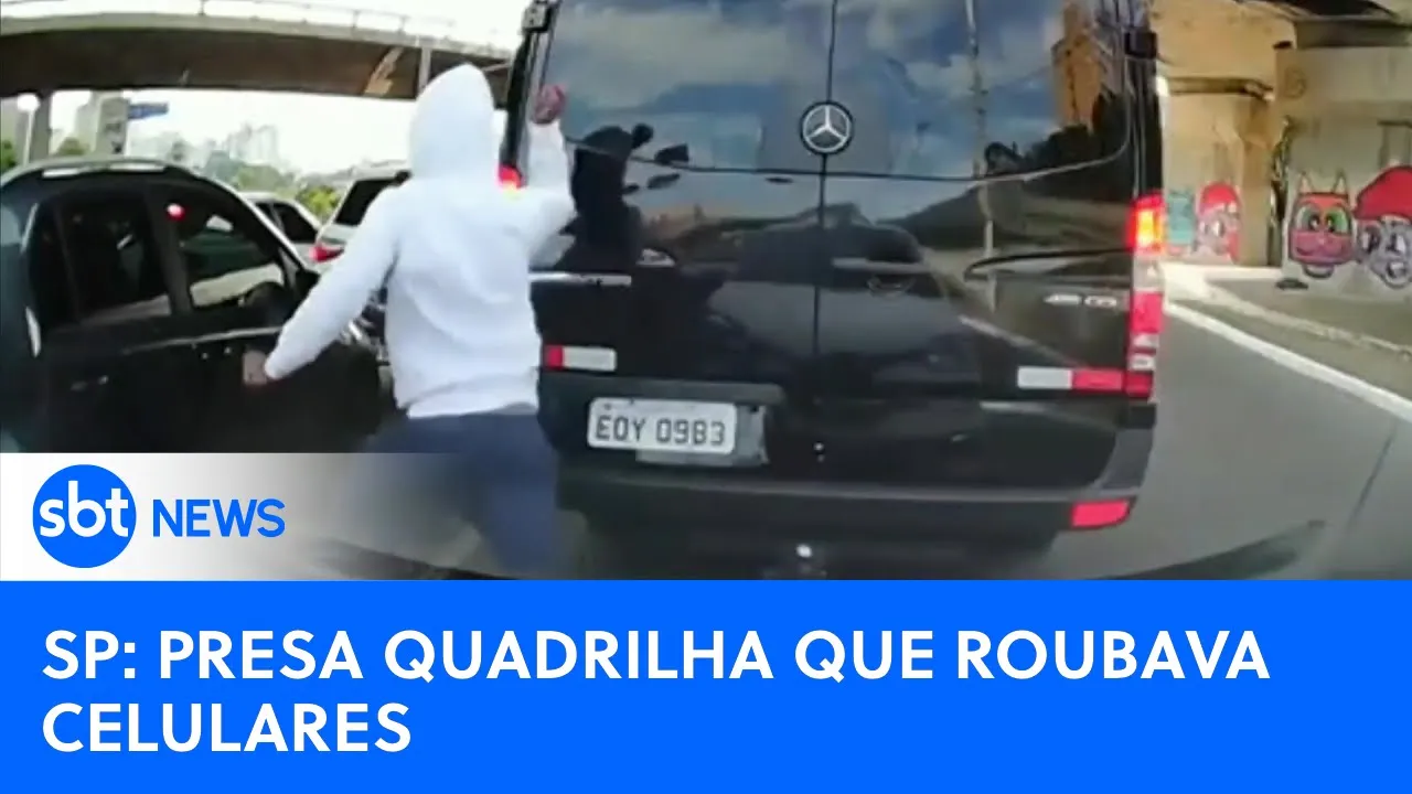 Polícia prende integrentes de quadrilha que roubava celulares  | #SBTNewsnaTV (11/08/23)