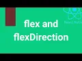 Flex and FlexDirection React Native Layout React Naitve JAS ACADAMY